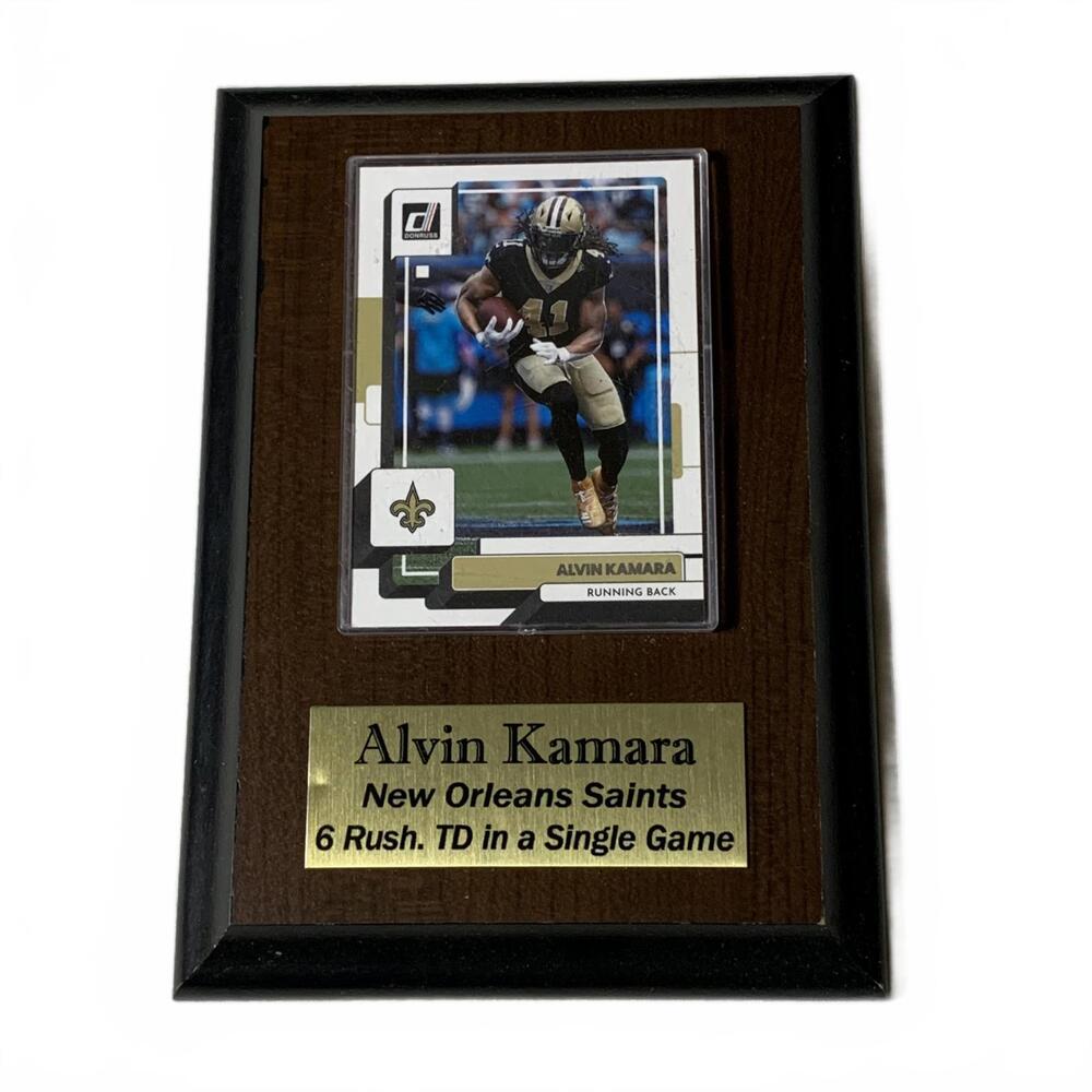 Alvin‎ Kamara New Orleans Saints Football Card Plaque